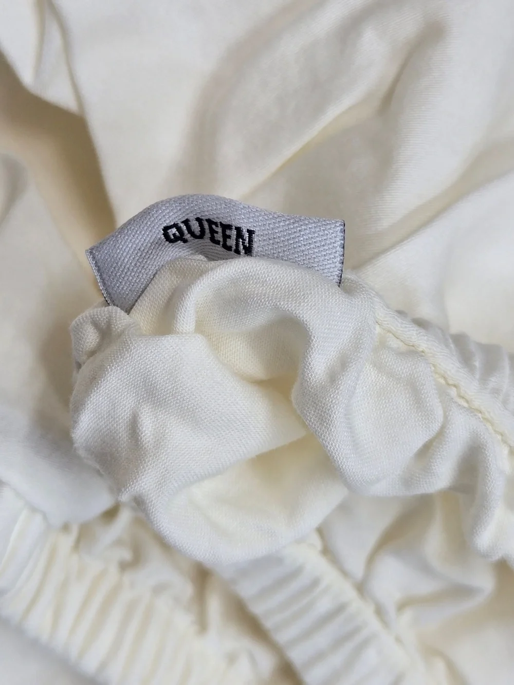 NWOT QUINCE Luxury Organic Sateen Sheet Set Queen Ivory 8627
